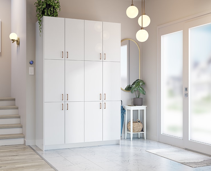 Mudroom with storage cabinets Mudroom with storage cabinets