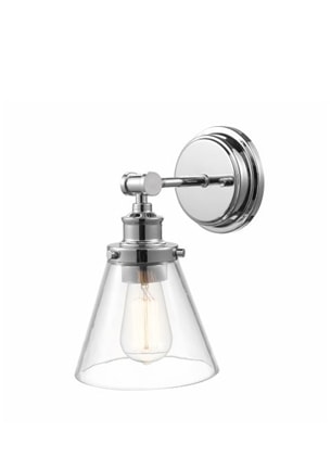 Chrome vanity light