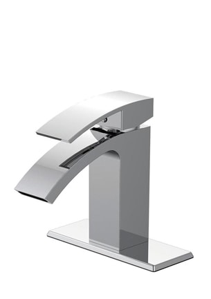 Chrome vanity faucet