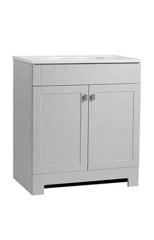 Grey bathroom vanity