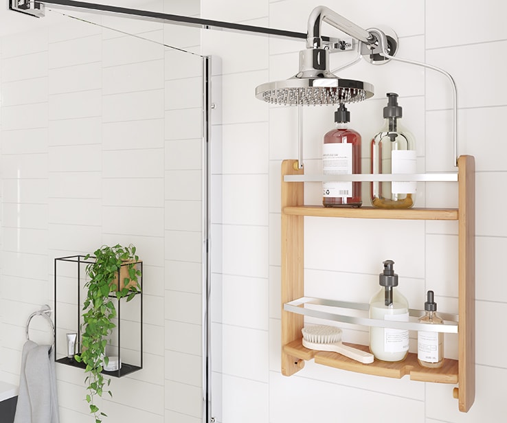 Bamboo shower caddy