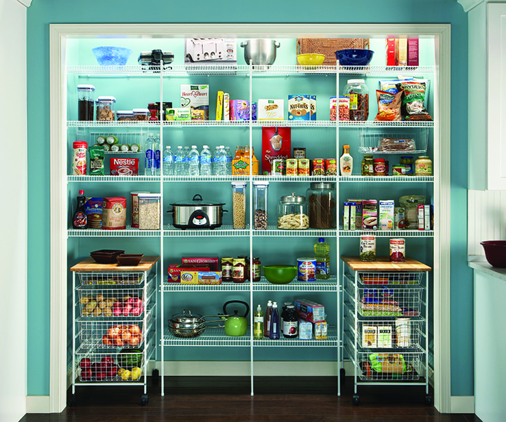 Well organized food pantry