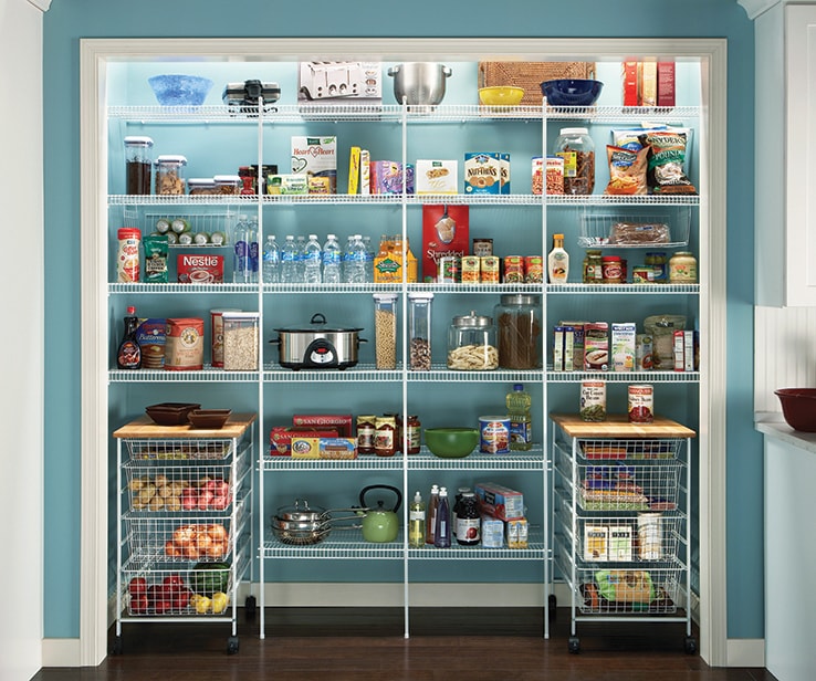 Well organized food pantry