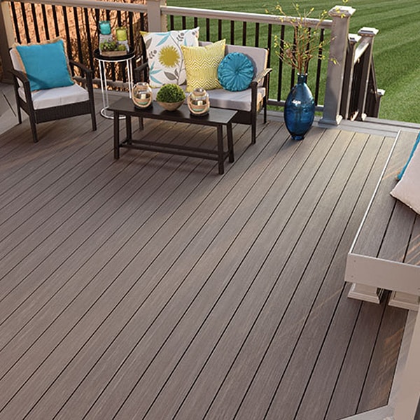 Grey capped polymer deck
