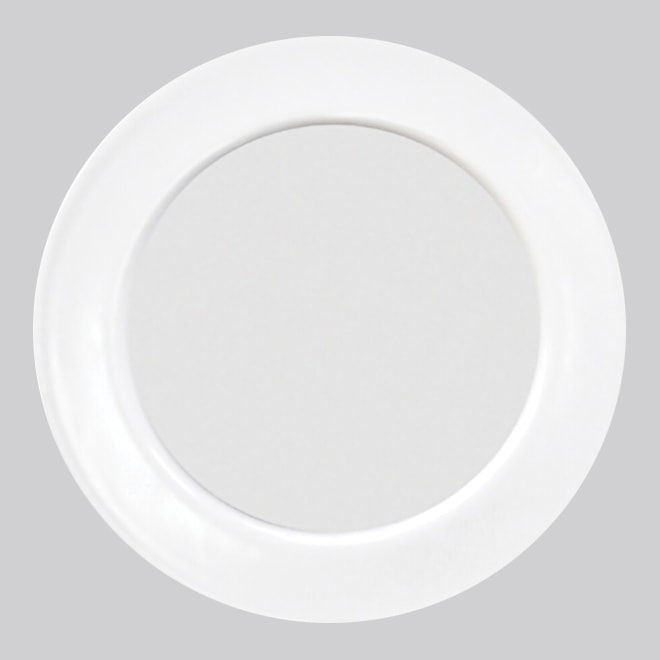 Round white recessed light