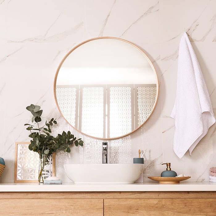 Rose gold bathroom mirror Rose gold bathroom mirror