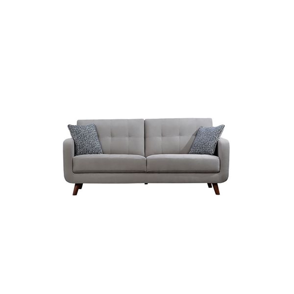 Long grey sofa
