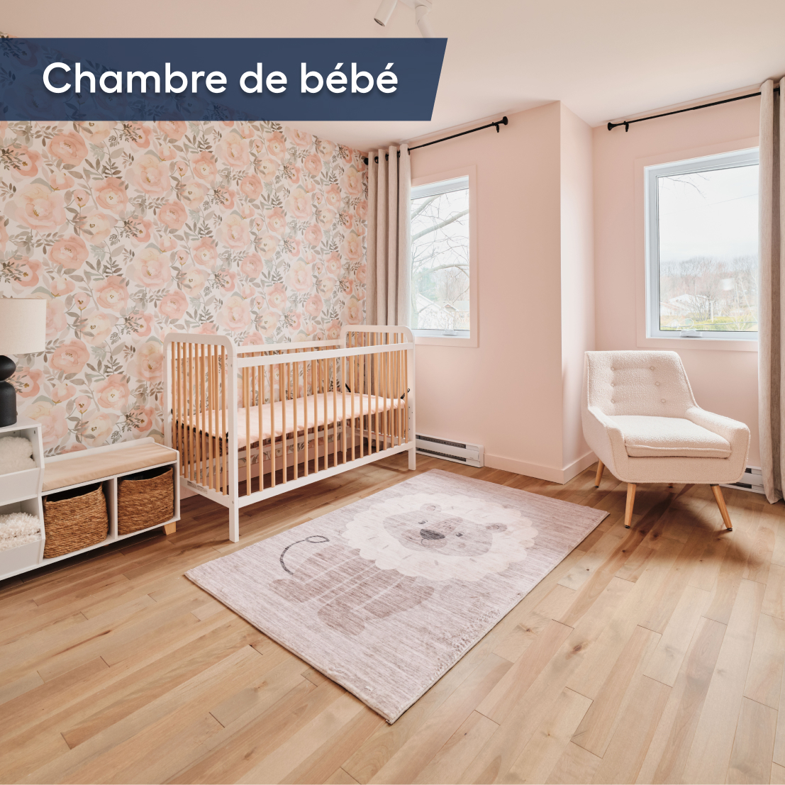 Chambre de bébé des rouges