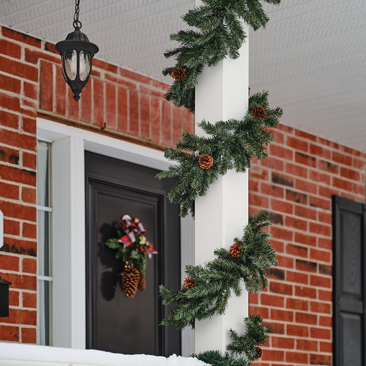 Faux-fir Holiday garland
