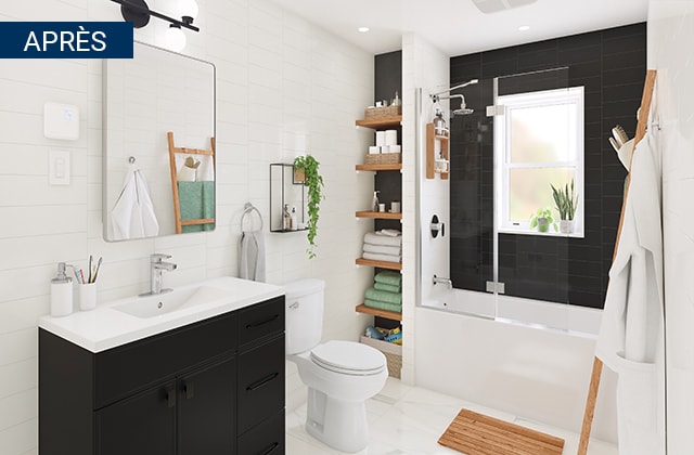 Optimiser l'espace dans la salle de bain à peu de frais