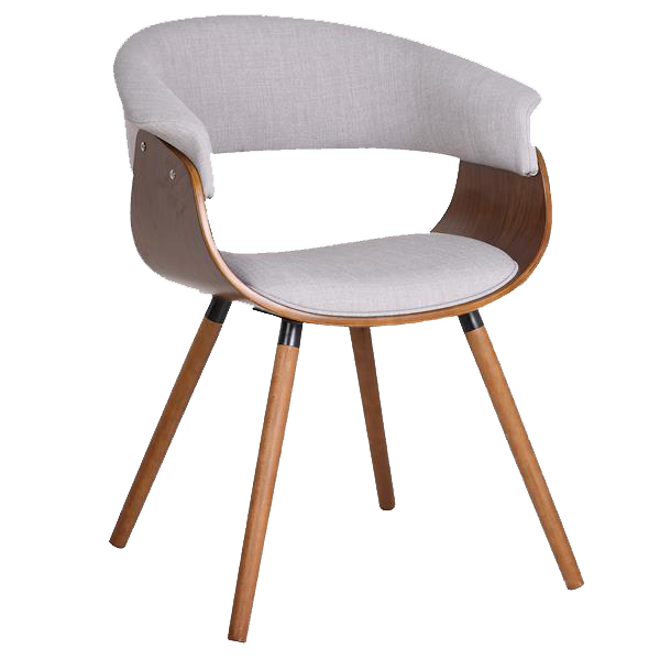 Accent chair with a Mid Century Modern look