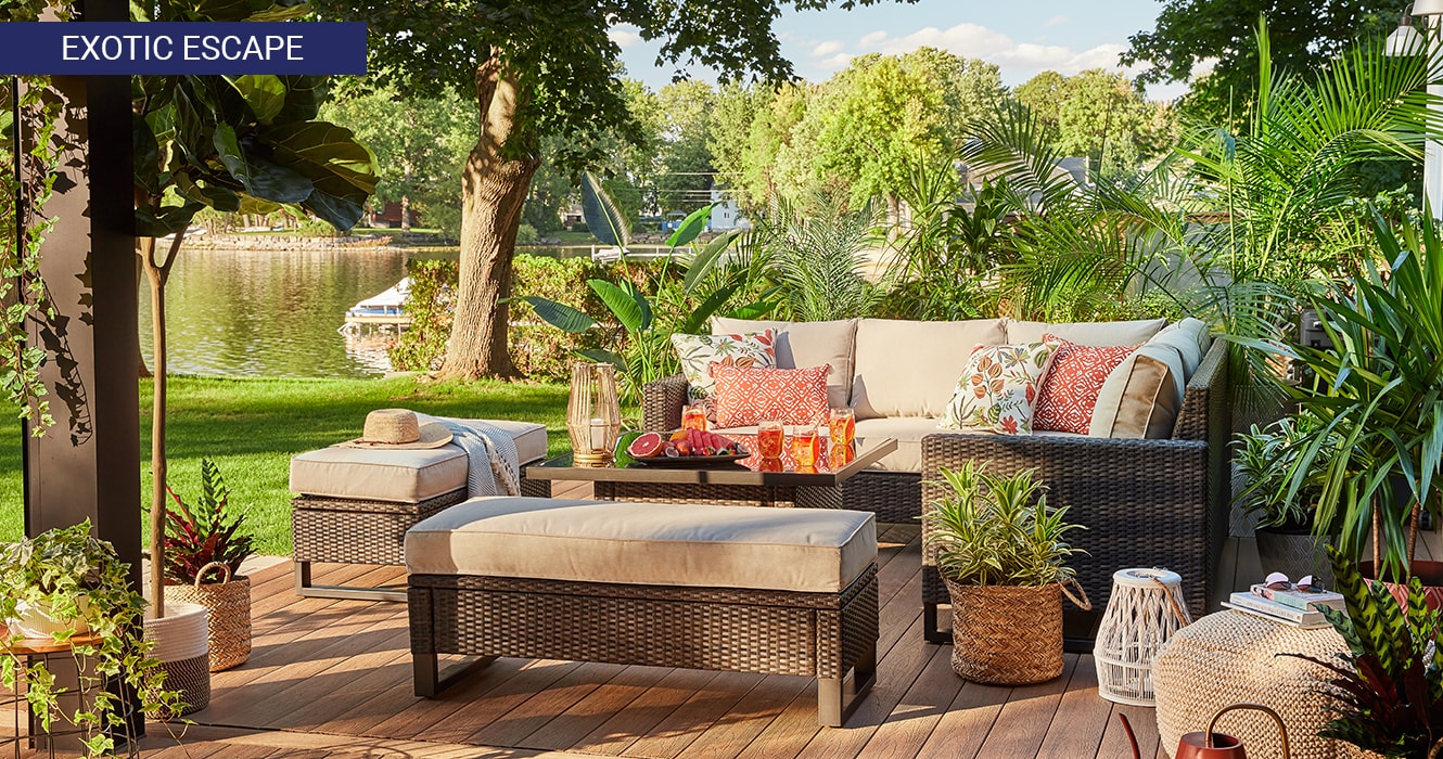 Exotic Escape outdoor furniture collection