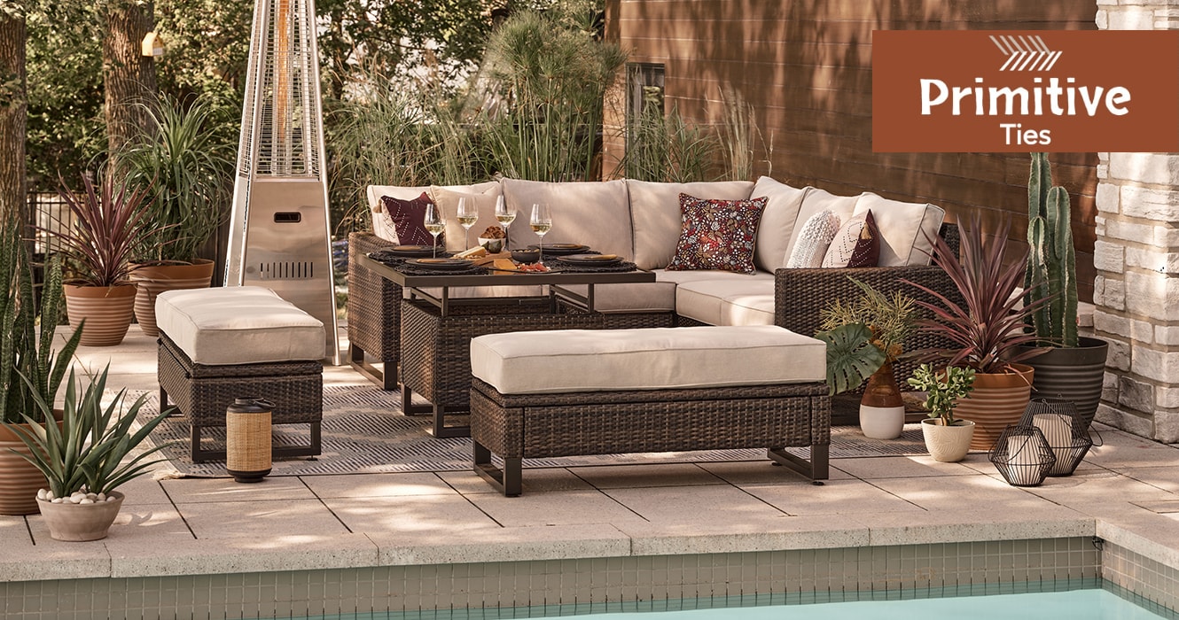 Cozy patio set