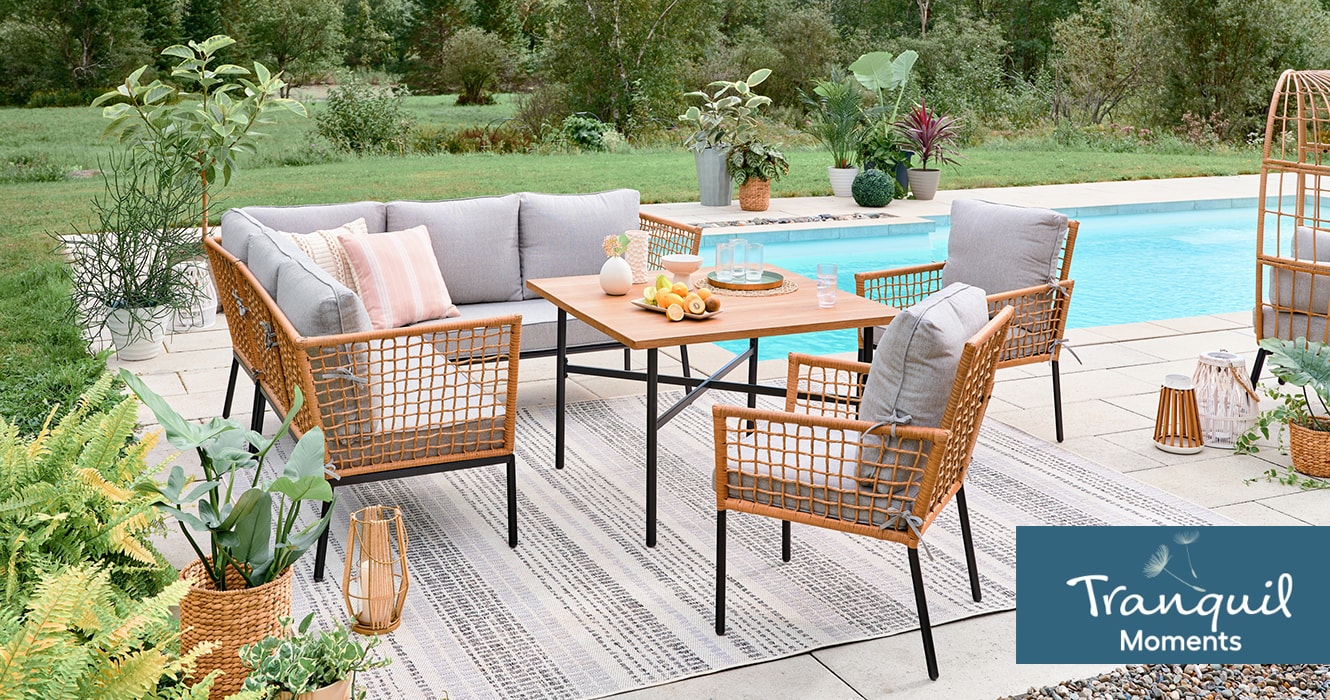 Boho chic patio fourniture