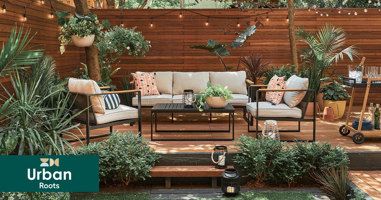 Patio set with a vintage look