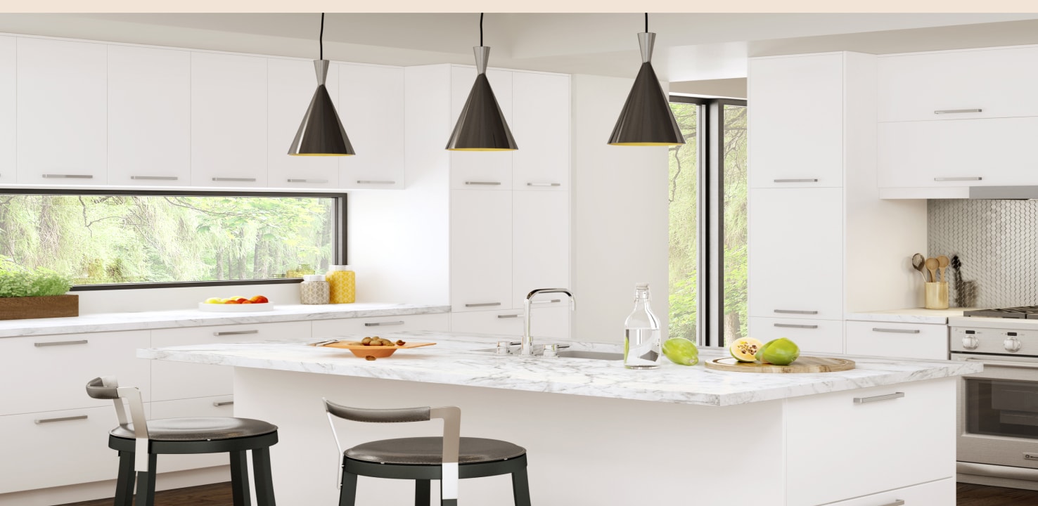 Armoires de cuisine prêtes à installer
