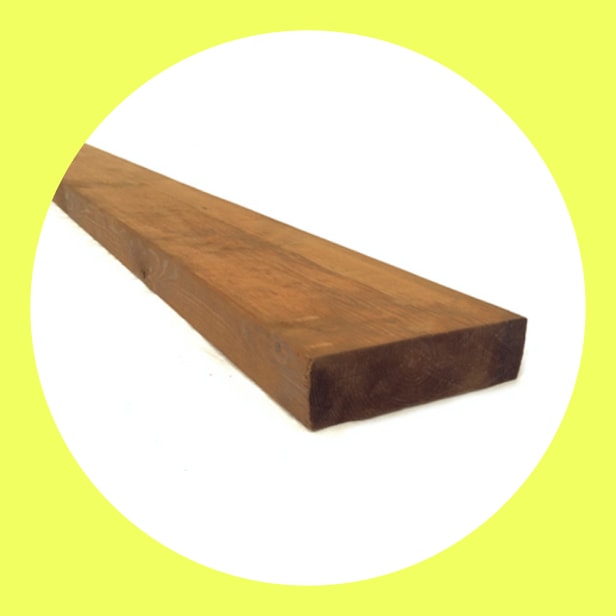 Pressure-treated wood boards 