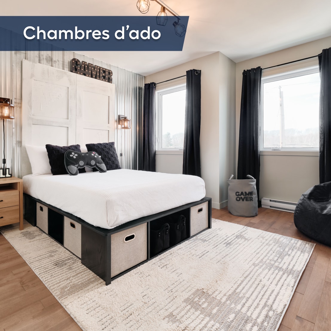 Chambre d’ado des bleus