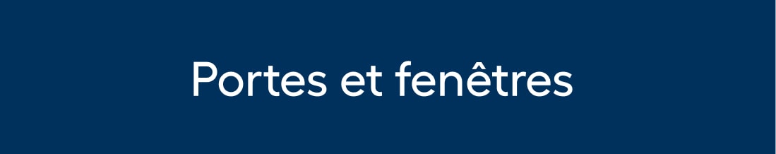 Portes et fenêtres