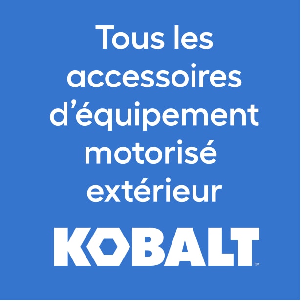 Tous les accessoires d’équipement motorisé extérieur Kobalt