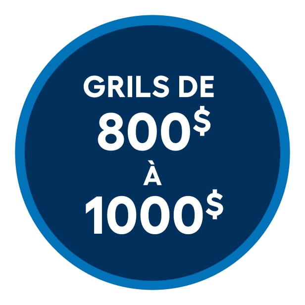 Grils de 800$ à 1000$