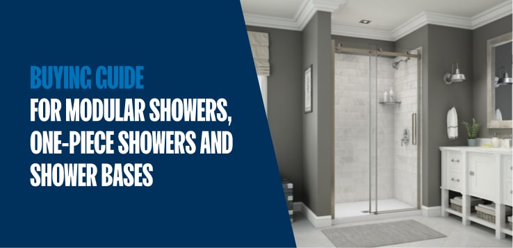 Buying guide for modular showers, one-piece showers and shower bases