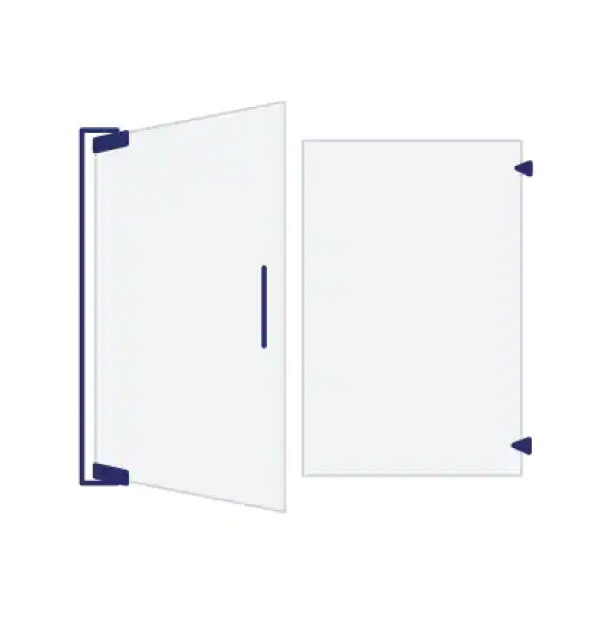 Hinged and pivot shower doors