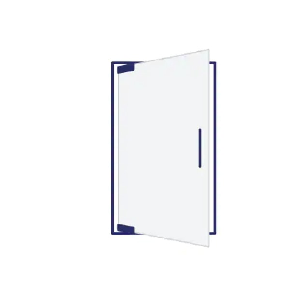 Semi-Frameless Shower Doors