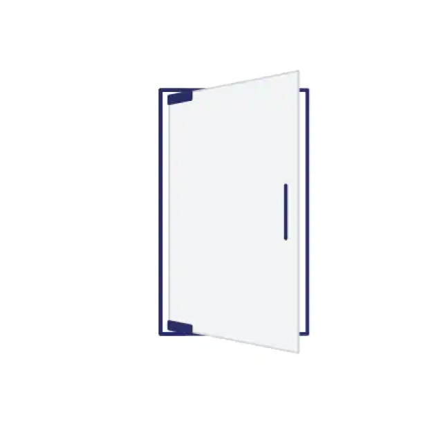 Semi-Frameless Shower Doors