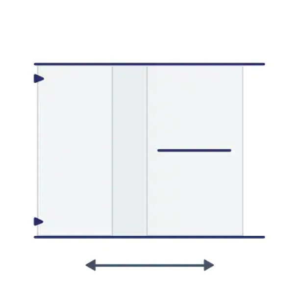 Bypass and sliding shower doors