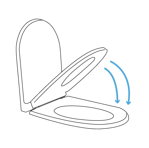 Telescoping Slow-Close & Easy Lift-Off Round Front Toilet Seat