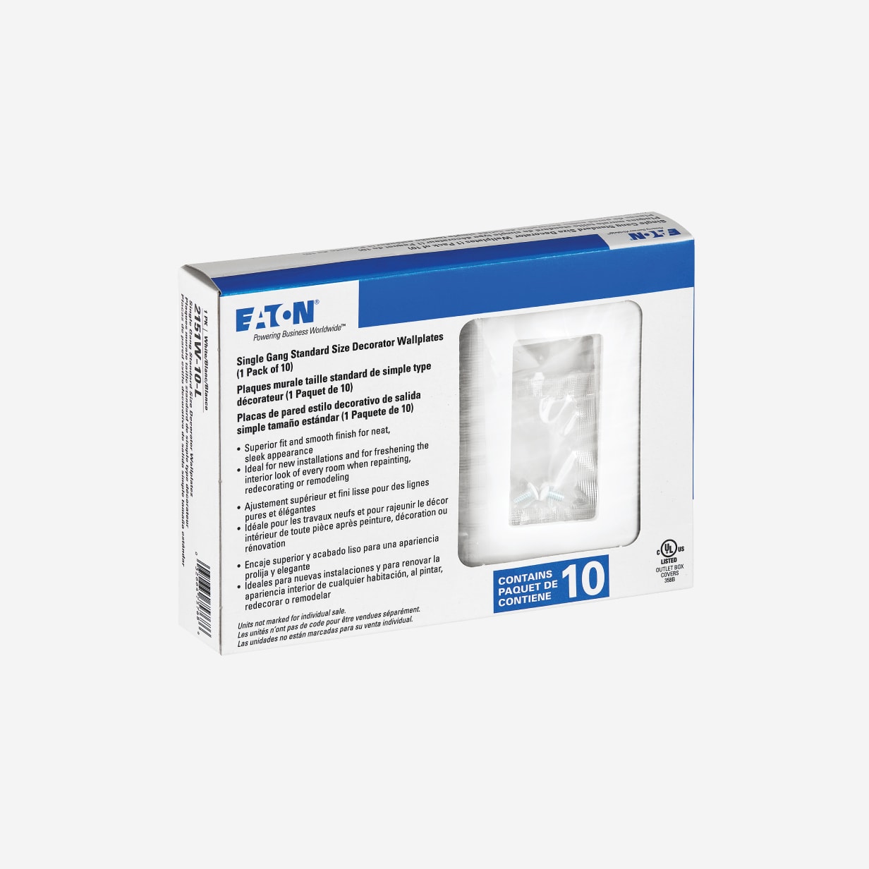 Wall receptacles and plates