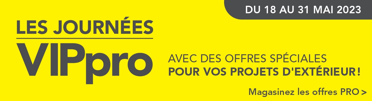 C'est LES JOURNÉES VIPpro - deux semaines de concours et d'offres incoyables pour les membres VIPpro dans les magasins RONA participants.