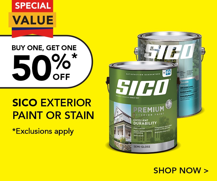 Save on exterior paint and stain from SICO at RONA.
