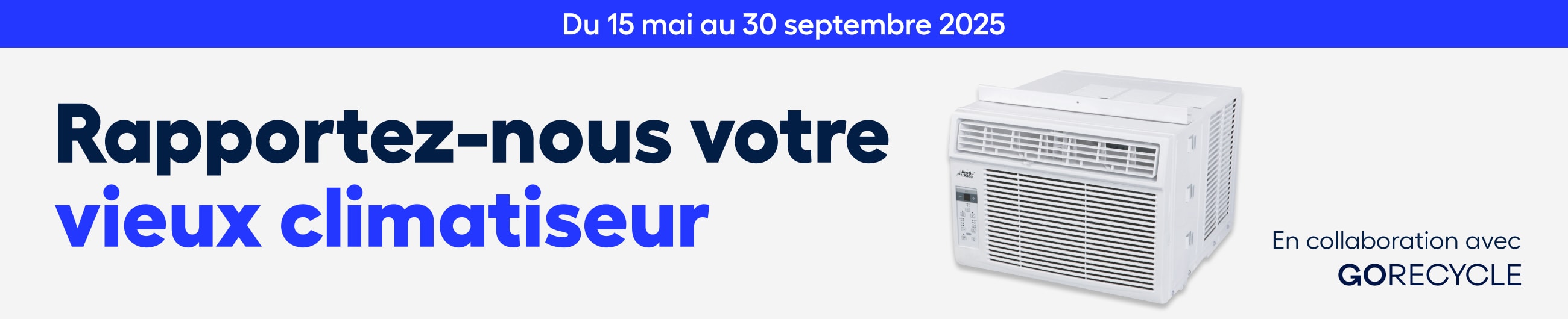Rapportez votre climatiseur