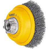 Brosse coupe à fils ondulés en acier carbone argent de 4