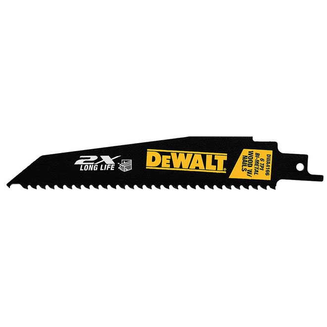Lames de scie alternative, 6 DPP, 6 po, paquet de 5