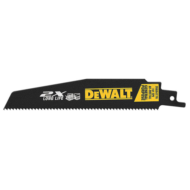 Reciprocating Saw Blade - 10 TPI - 6" - 5-Pack