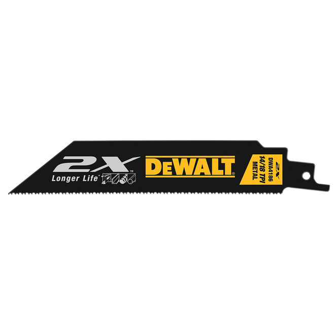 Reciprocating Saw Blade - 14/18 TPI - 6" - 5-Pack