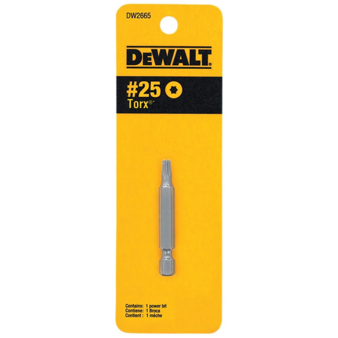 Embout de tournevis électrique Torx, n° 25, 2 po