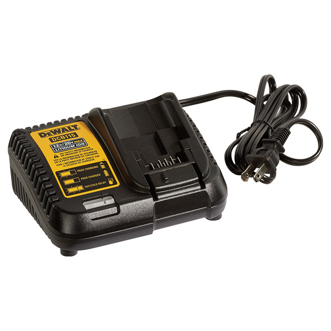 Lithium-ion Battery Charger - 12-20 V - Plastic - Black