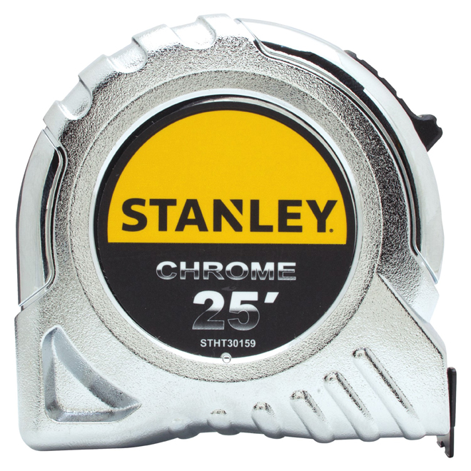 Locking Tape Measure - Chrome-Plated - SAE - 25'