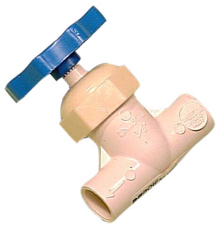 CPVC straight stop valve FxF 1/2"