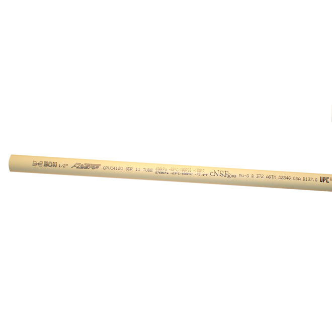 CPVC Pipe Bow 1/2" x 10'