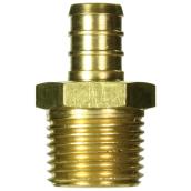 Adaptateur pour raccord pex mâle 1/2 po