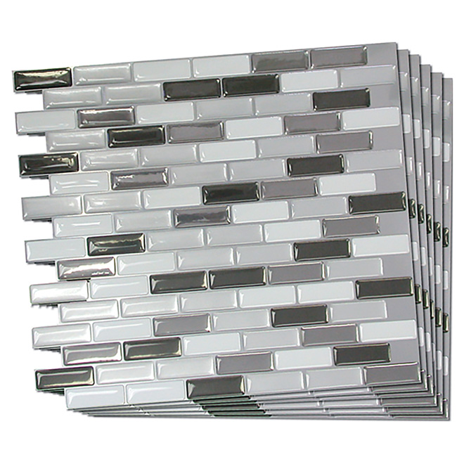 Self-Adhesive Wall Tile - Metallik - 6-Pack