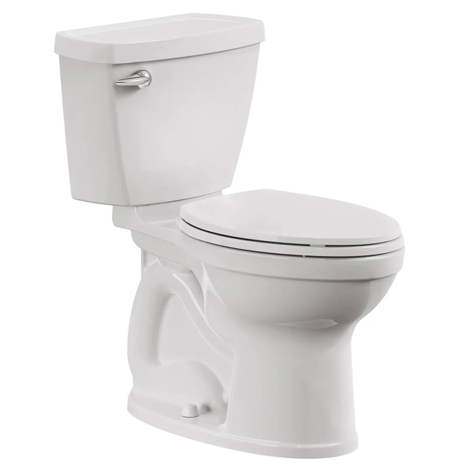 Toilette 2 pièces à cuve allongée, Champion, 4.8 l, blanc