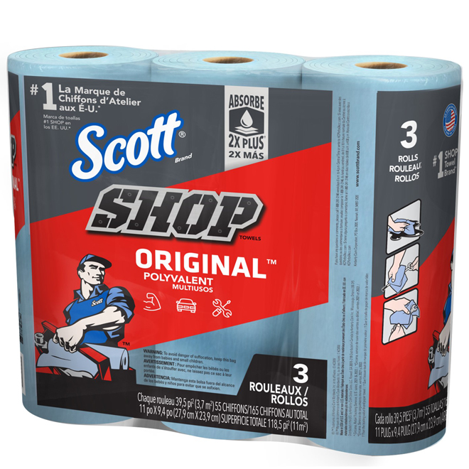 "Shop Towel" Paper Towels - 3-Pack