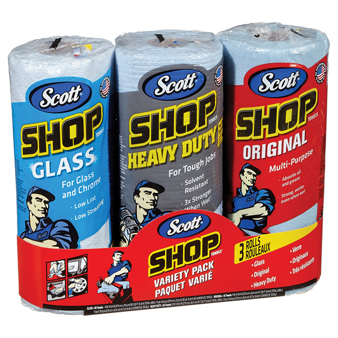 "Shop Towel" Paper Towels - 3-Pack