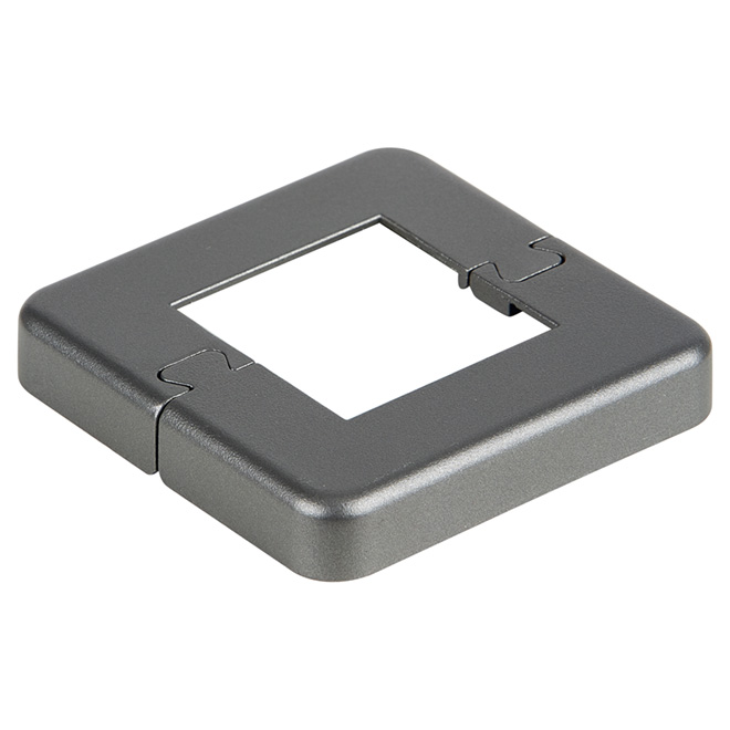 Base Plate Cover for 2 1/4" Post - 7.5'' x 5.9'' - Titanium Grey